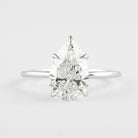 Pear Moissanite Engagement Ring