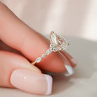 Pear Cluster Moissanite Ring