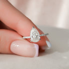 1.50CT Pear Moissanite Ring