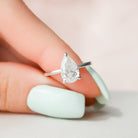 1.50CT Pear Moissanite Ring