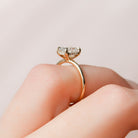 Radiant Solitaire Moissanite Ring