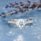 Round Brilliant Moissanite Ring
