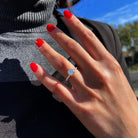 Round Cut Moissanite Engagement Ring