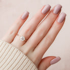 Hidden Halo Moissanite Ring