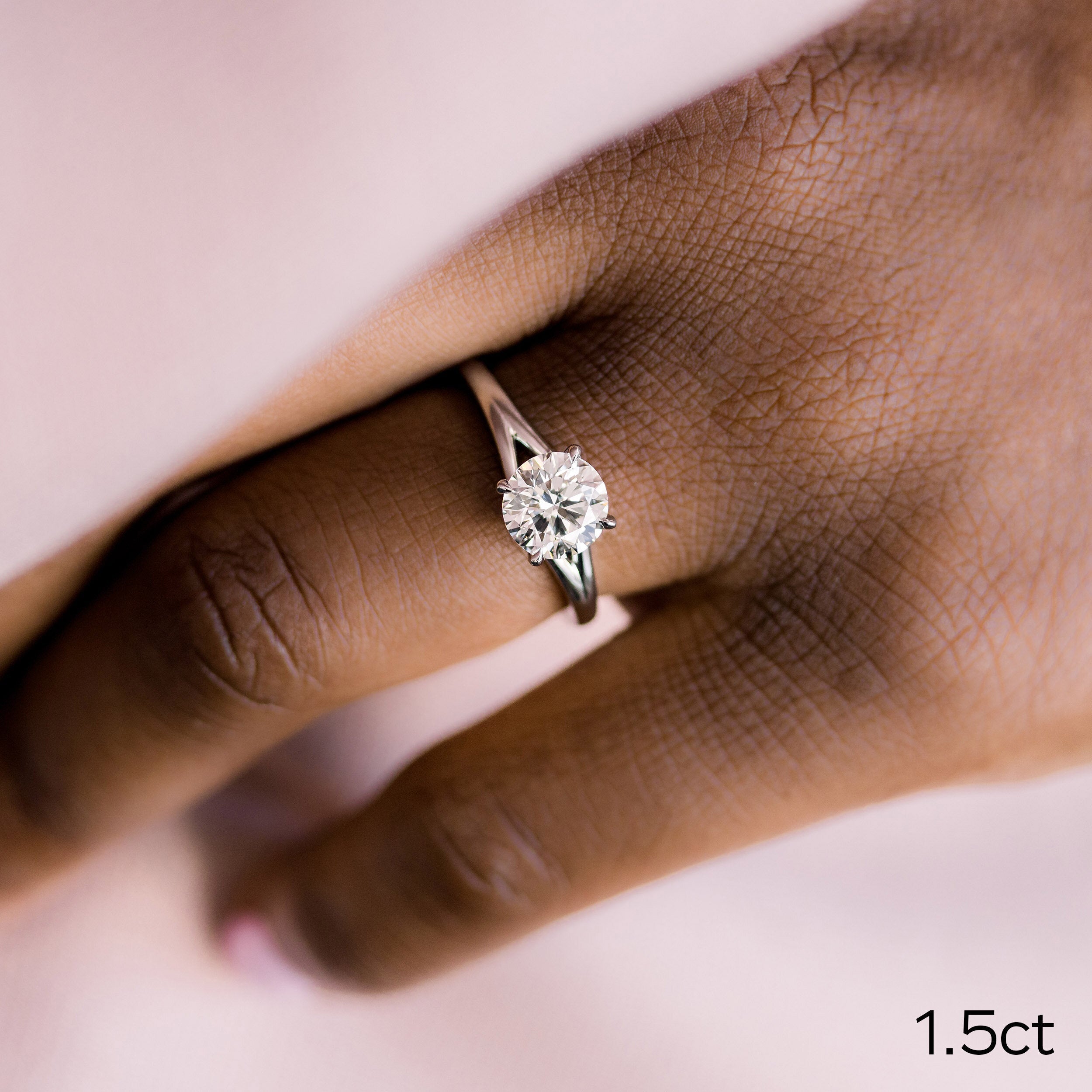Split Shank Solitaire Ring
