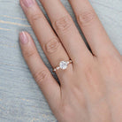 Moissanite Engagement Ring for Her
