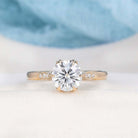 Round Cut Moissanite Ring