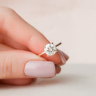 Round Cut Moissanite Engagement Ring