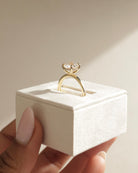 Hidden Halo Moissanite Ring