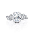 Cluster Style Moissanite Ring