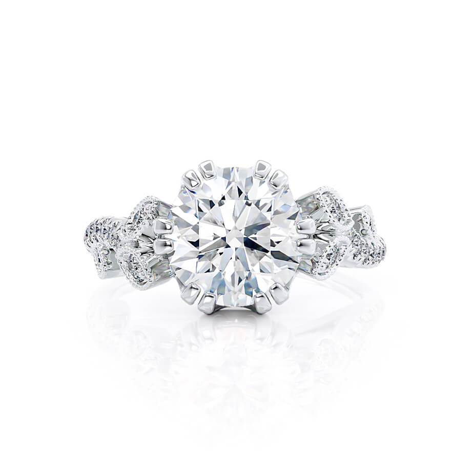 Cluster Style Moissanite Ring