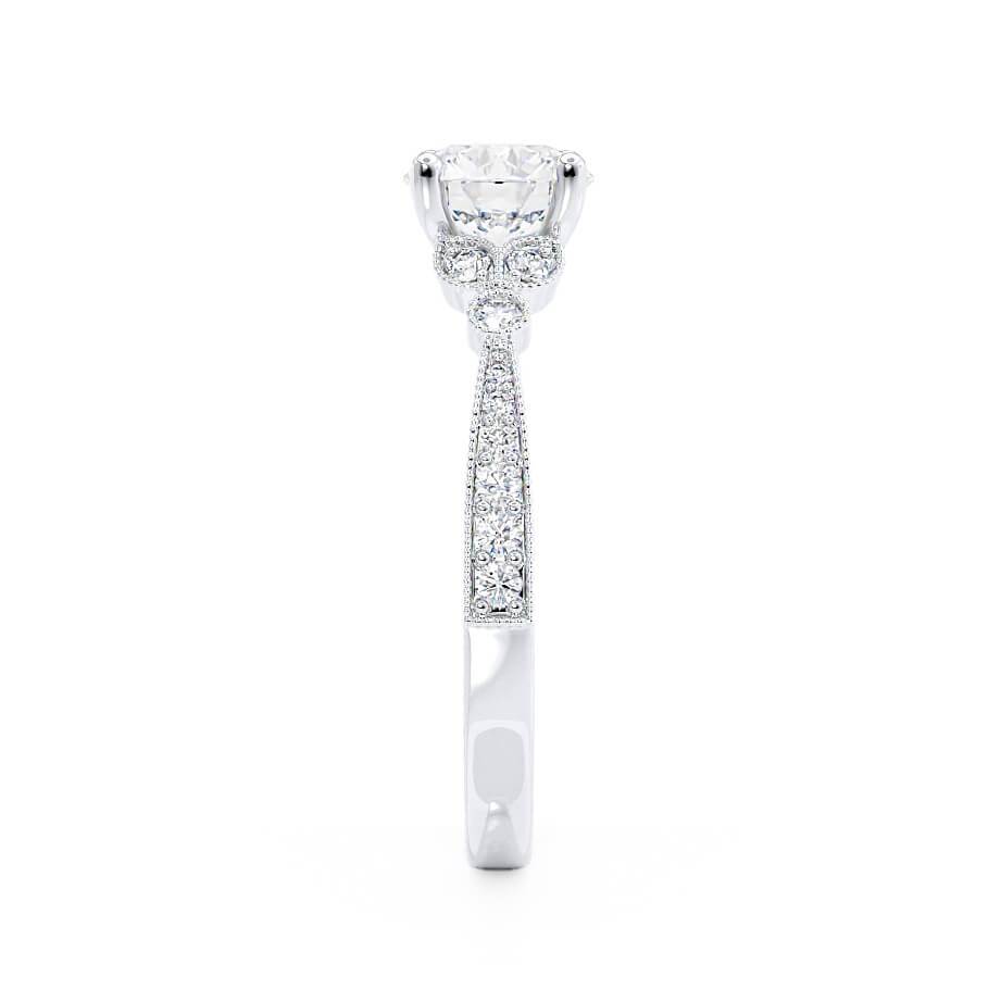 Moissanite Cluster Ring for Women