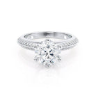 1.50 CT Round Moissanite Ring