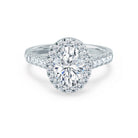 Halo Moissanite Engagement Ring