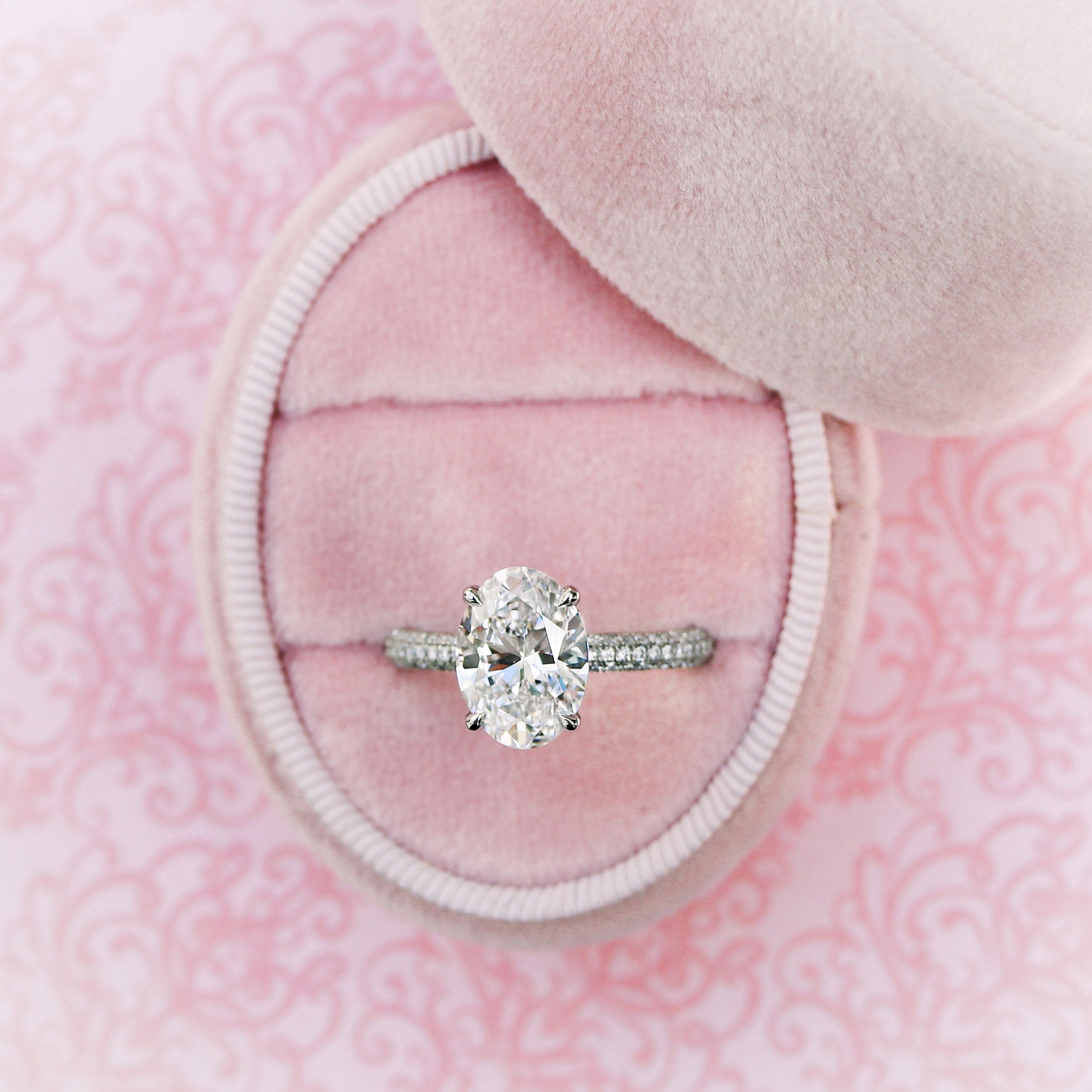 Pave Moissanite Ring