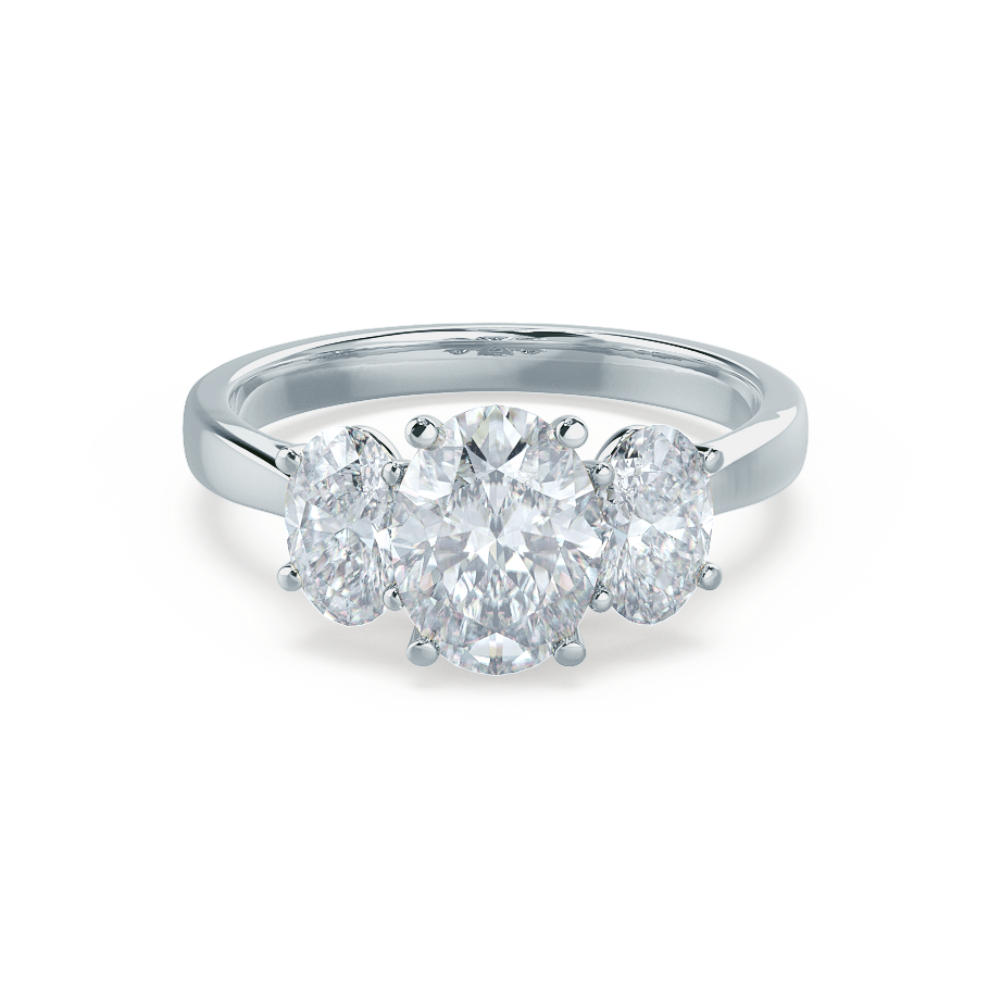 Three Stone Moissanite Ring