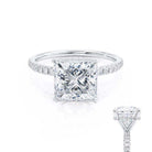 Hidden Halo Moissanite Ring