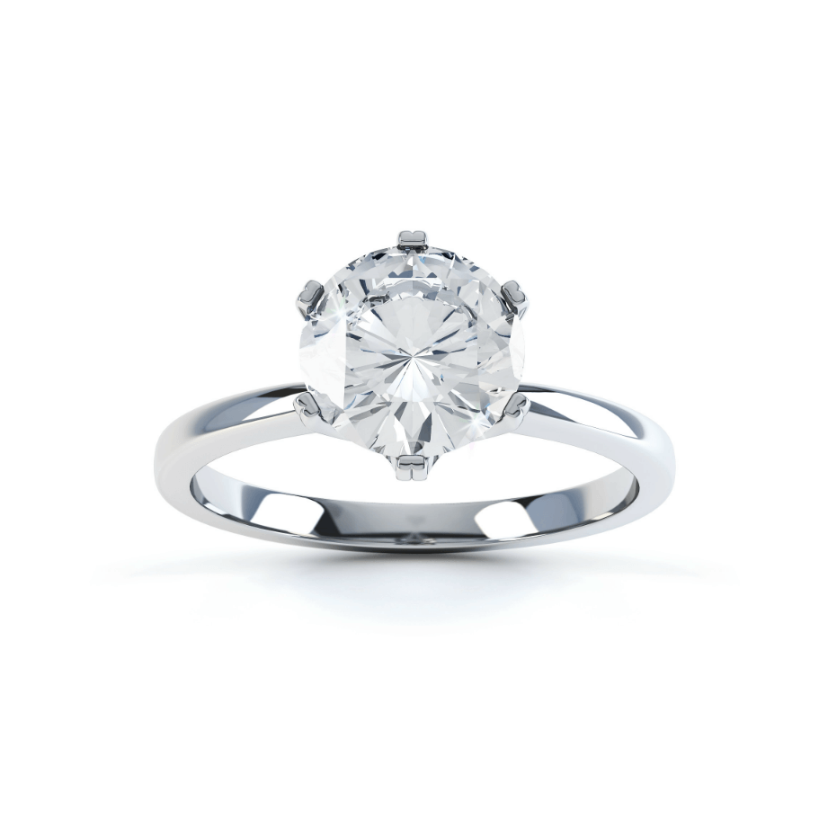 Solitaire Moissanite Ring