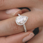 1.50ct Elongated Oval Moissanite Ring