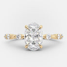 Oval Moissanite Engagement Ring