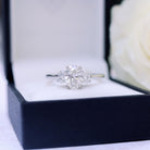 Oval Three Stone Engagement Ring