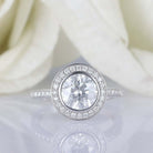 Round Brilliant Moissanite Ring