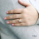 Round Cut Moissanite Ring