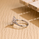 Marquise Cut Moissanite Engagement Ring