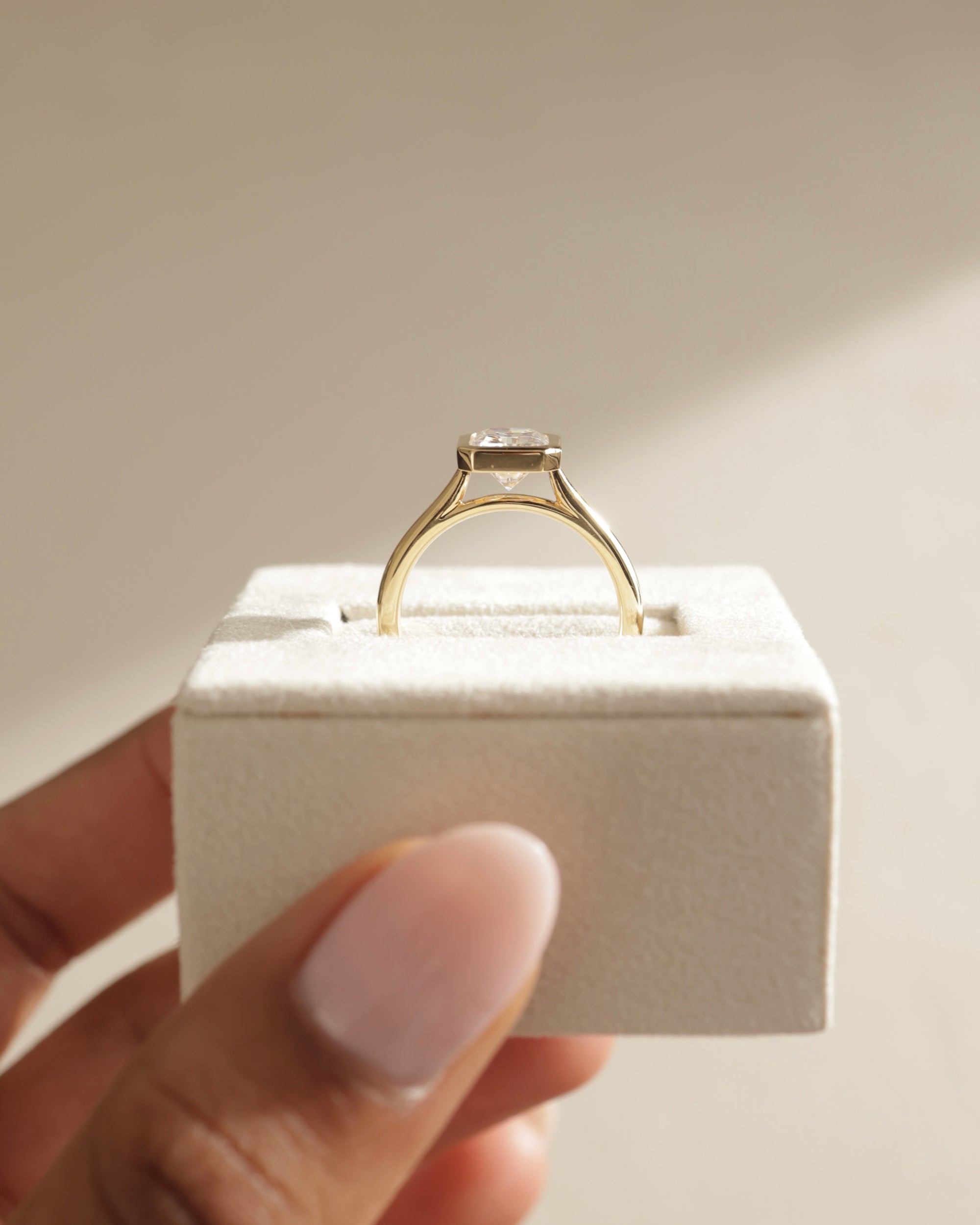 Radiant Cut Moissanite Engagement Ring