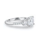 Round Moissanite Engagement Ring