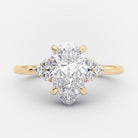 Pear Cluster Engagement Ring