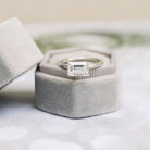 Emerald Cut East West Ring