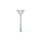 Pave Band Moissanite Ring