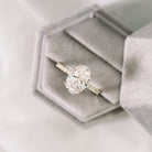 Pave Band Moissanite Ring