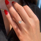 Radiant Solitaire Moissanite Ring