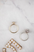 Oval Halo Moissanite Ring