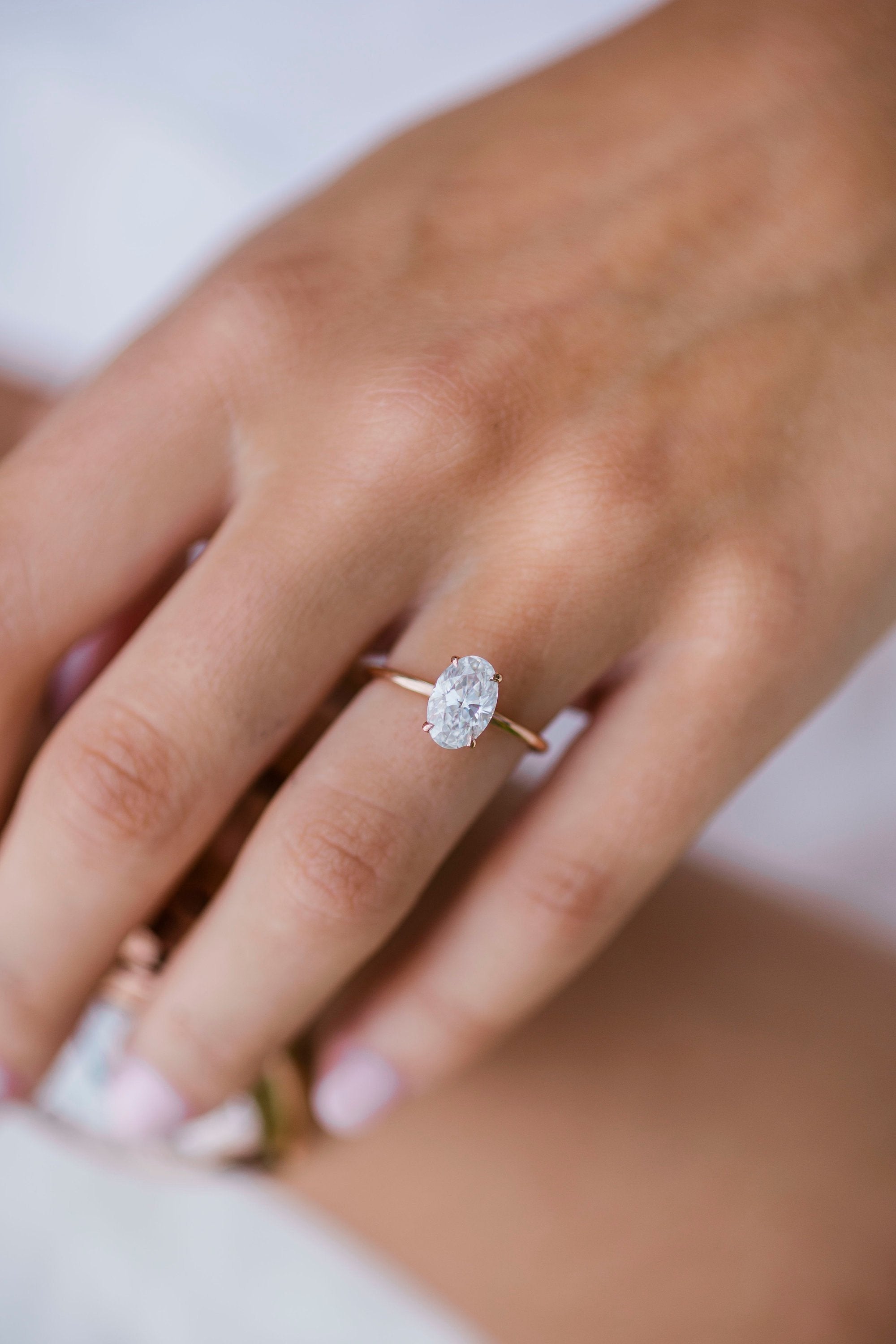 14K Rose Gold Engagement Ring