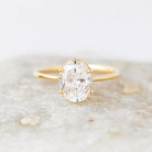Oval Moissanite Engagement Ring