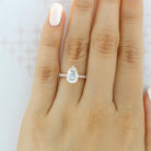 Pear Cut Moissanite Ring