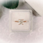 Moissanite heart eternity ring New York