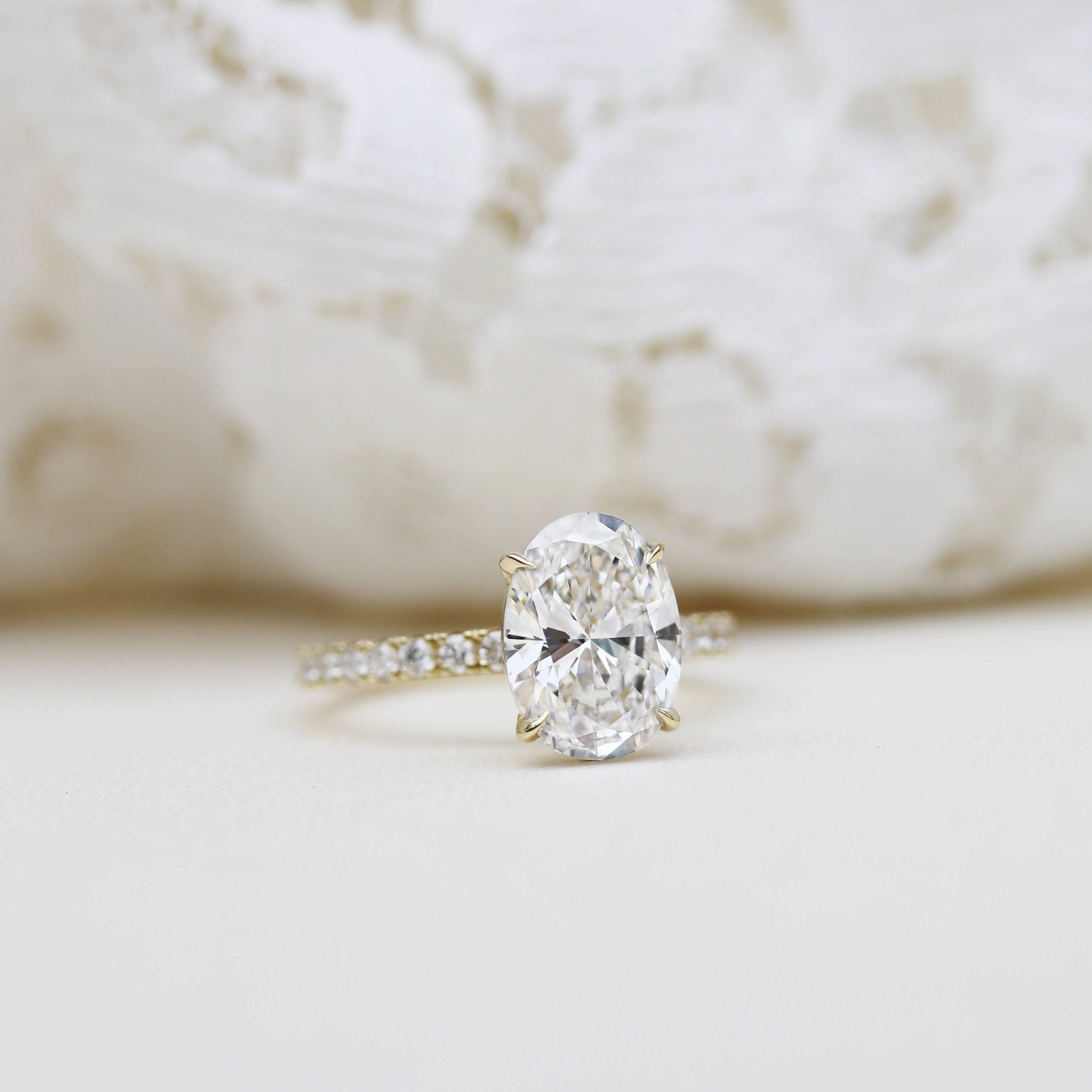 Moissanite diamond solitaire drop pendant necklace price