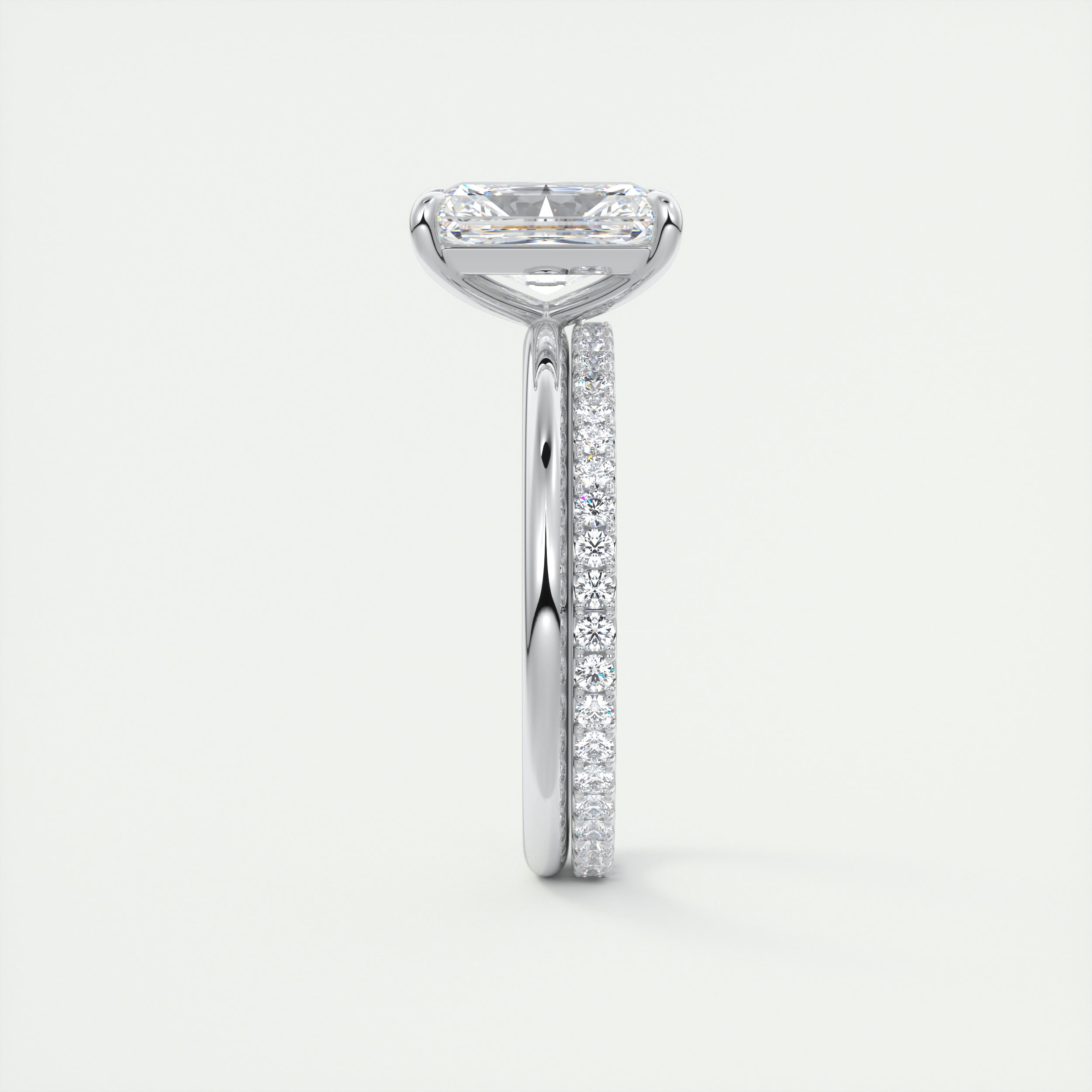Moissanite wedding jewelry for step-grandmother