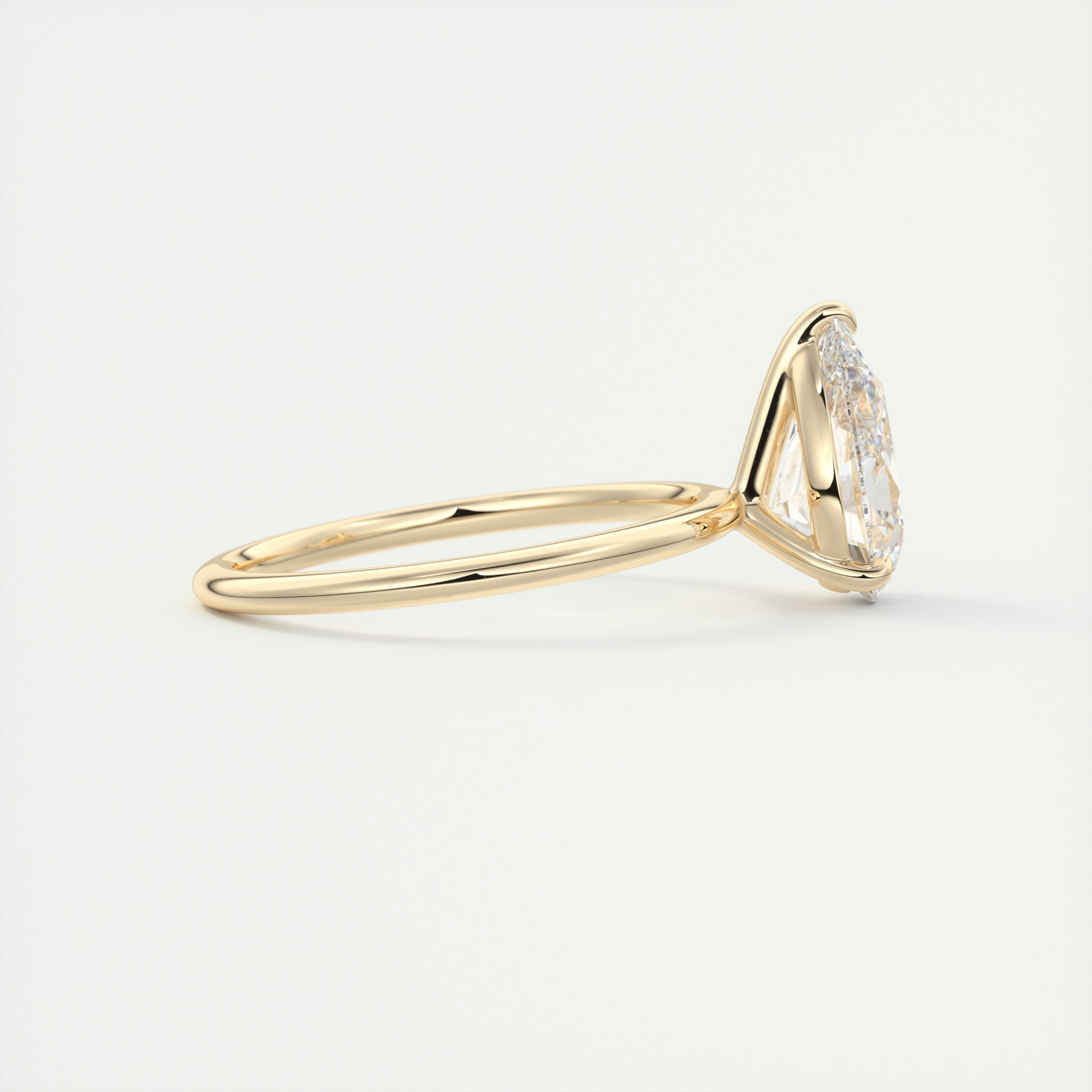 Asscher cut moissanite rings