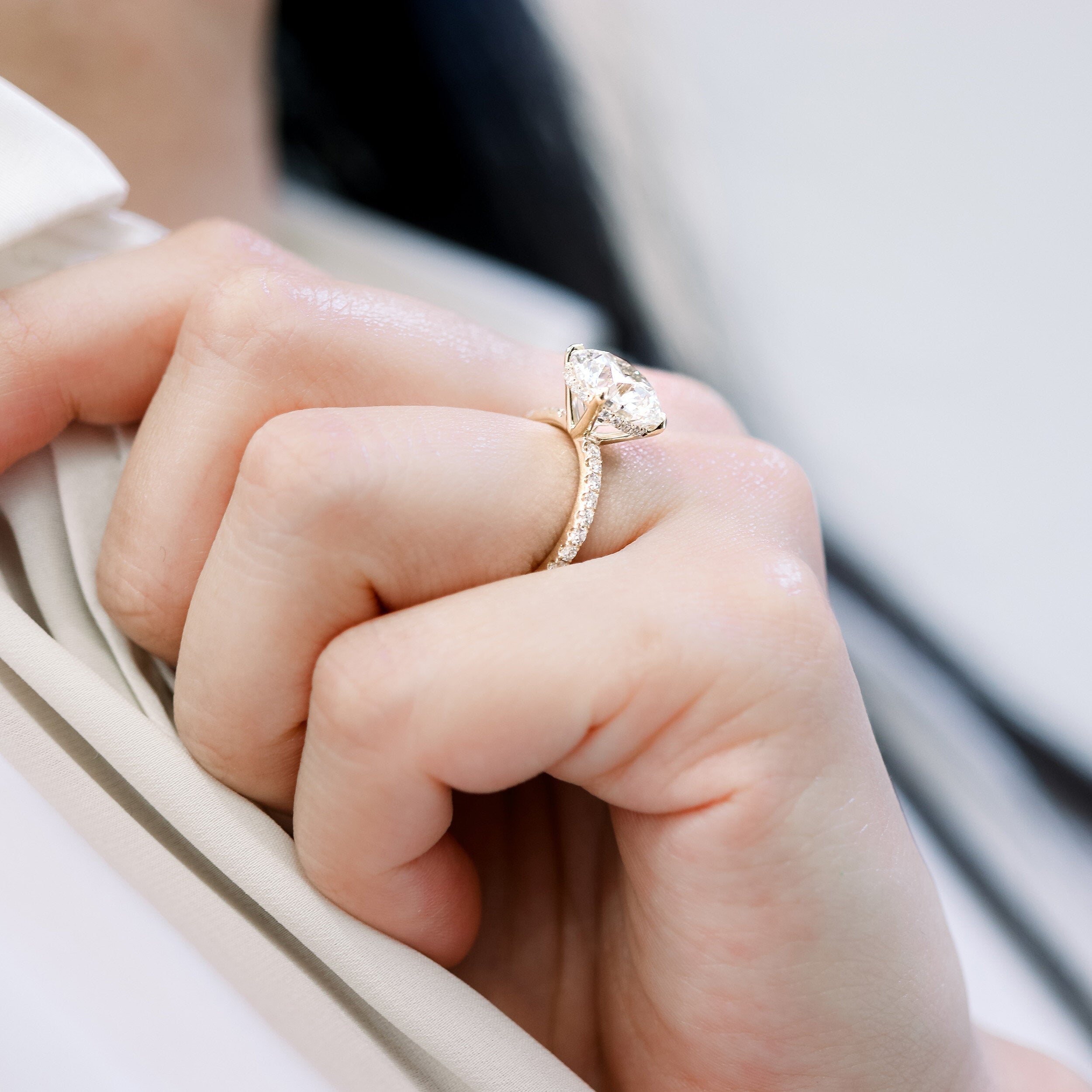 Moissanite diamond vintage pendant necklace offers online