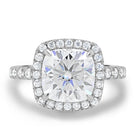 Cushion Moissanite Engagement Ring