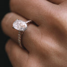 Oval Moissanite Engagement Ring