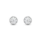 Round Cut Moissanite Vintage Diamond Stud Earrings for Her