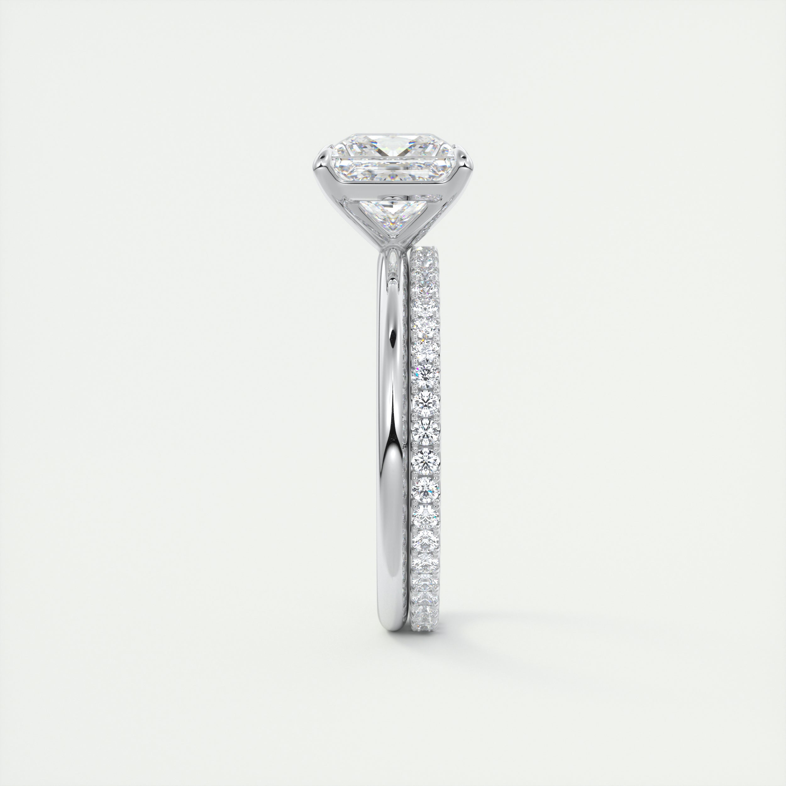 Solitaire moissanite engagement rings