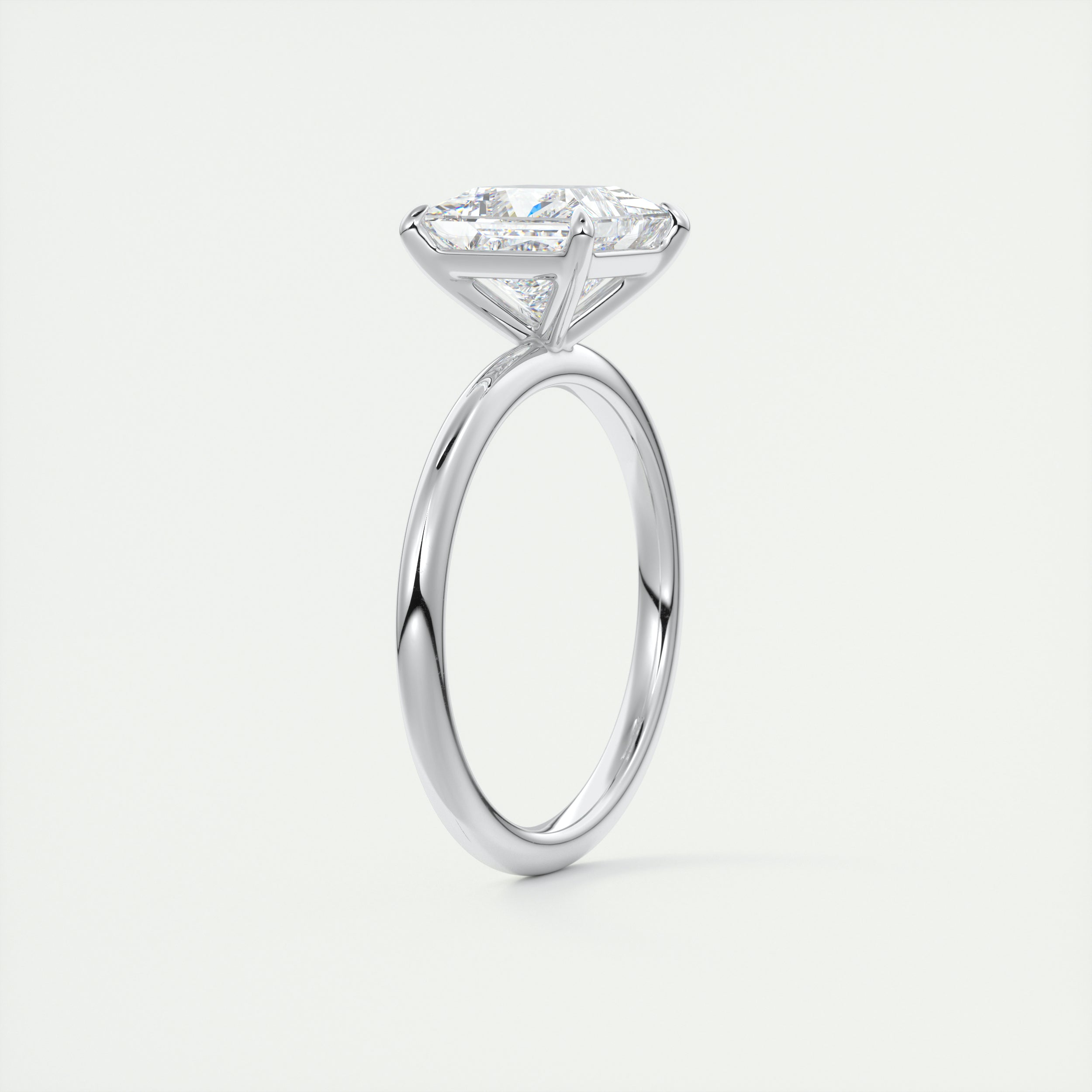 Cushion cut moissanite rings