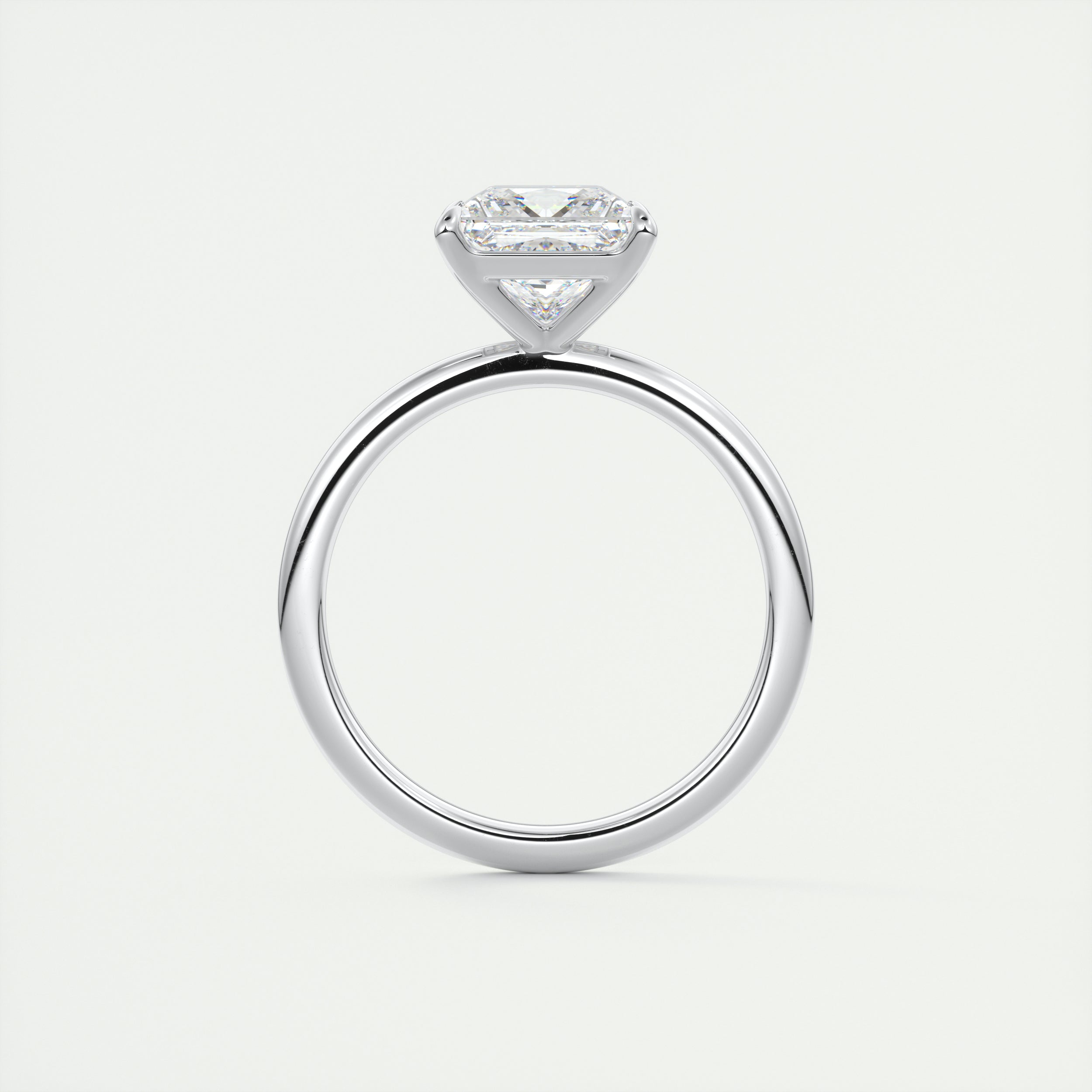 Princess cut moissanite rings